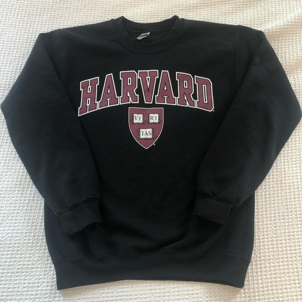 black harvard sweatshirt